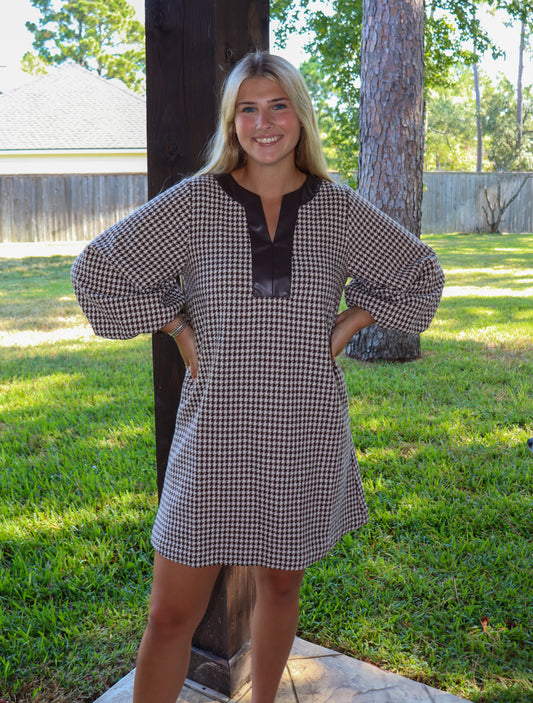 Houndstooth Dress