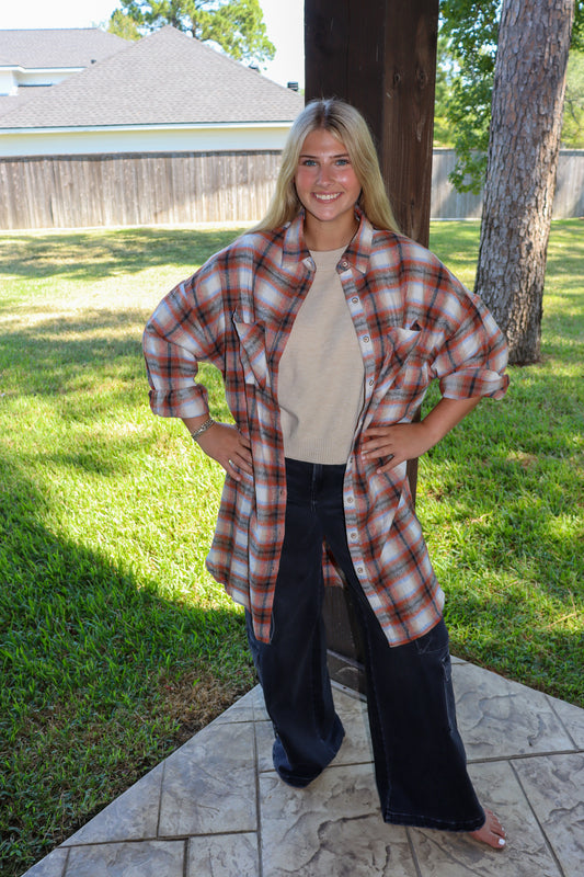 Plaid Cardigan Dress
