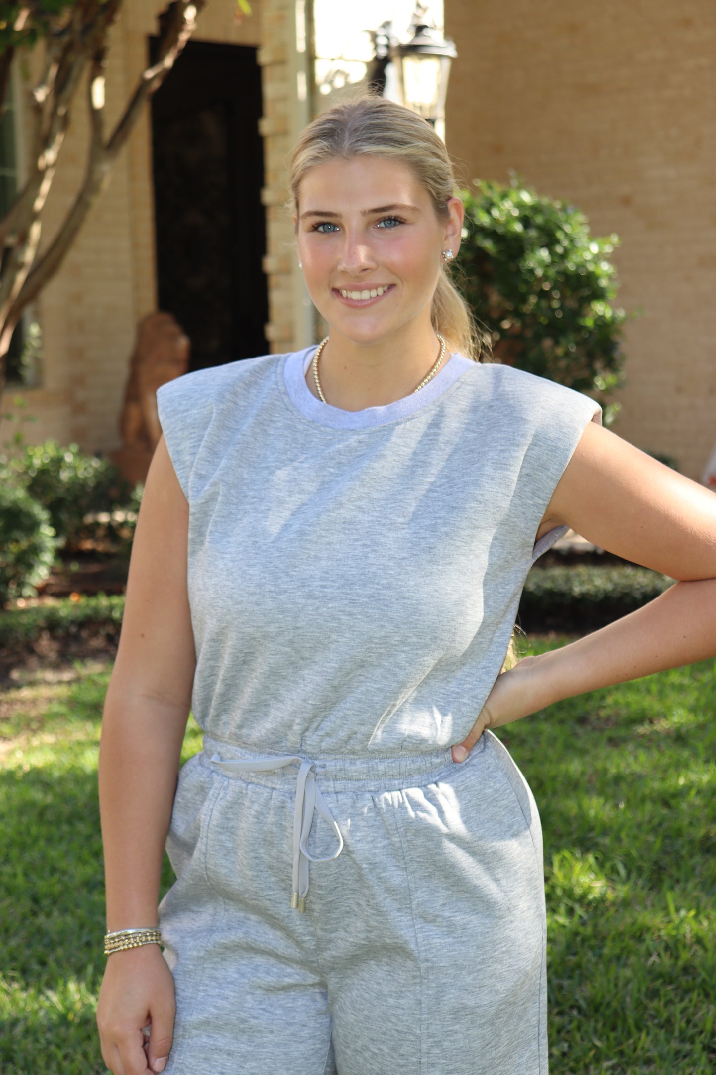 Heather Grey Jumpsuit