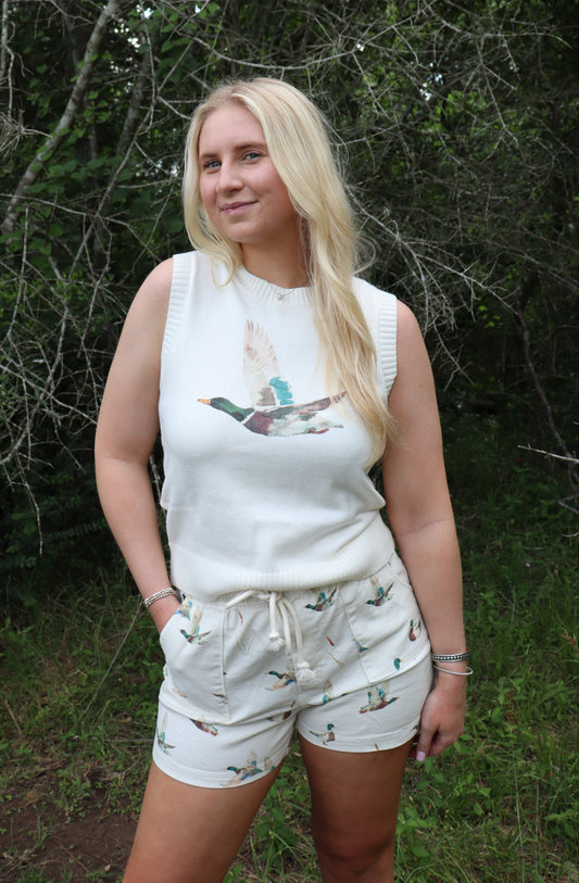 Watercolor Duck Tank