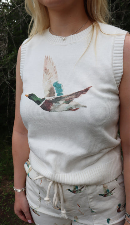 Watercolor Duck Tank