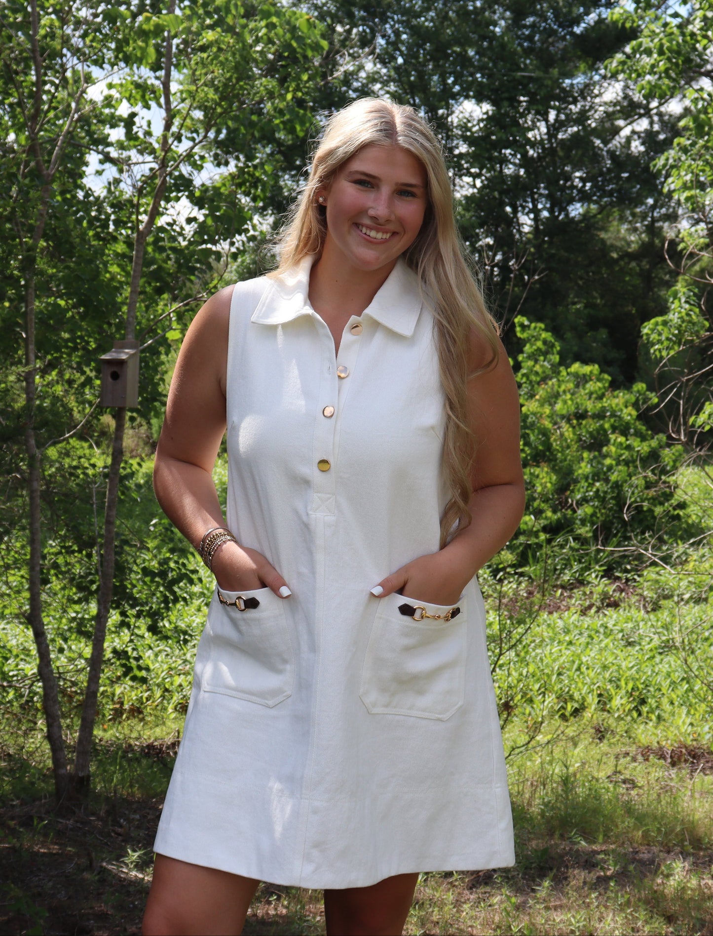 White Horse Bit Dress
