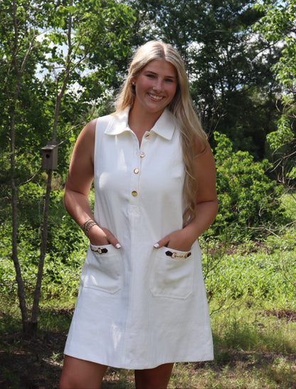 White Horse Bit Dress