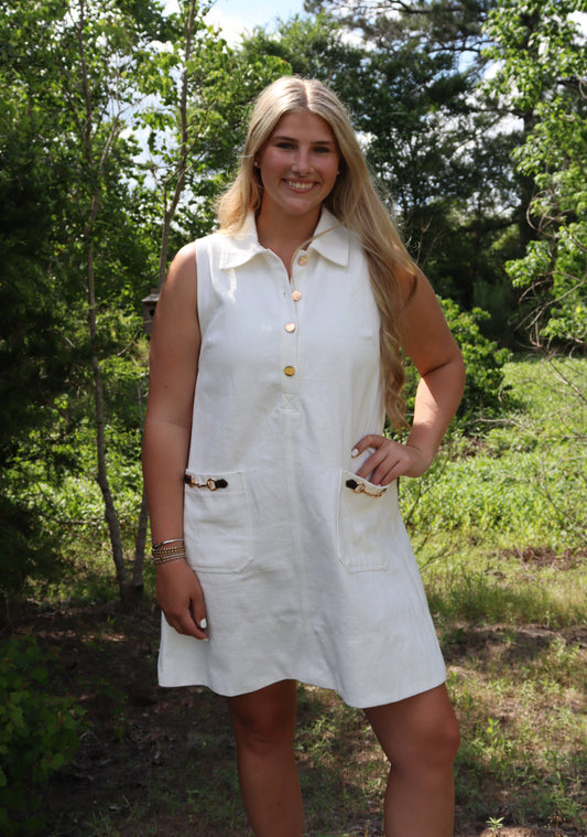 White Horse Bit Dress
