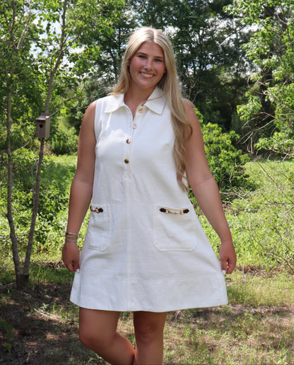 White Horse Bit Dress