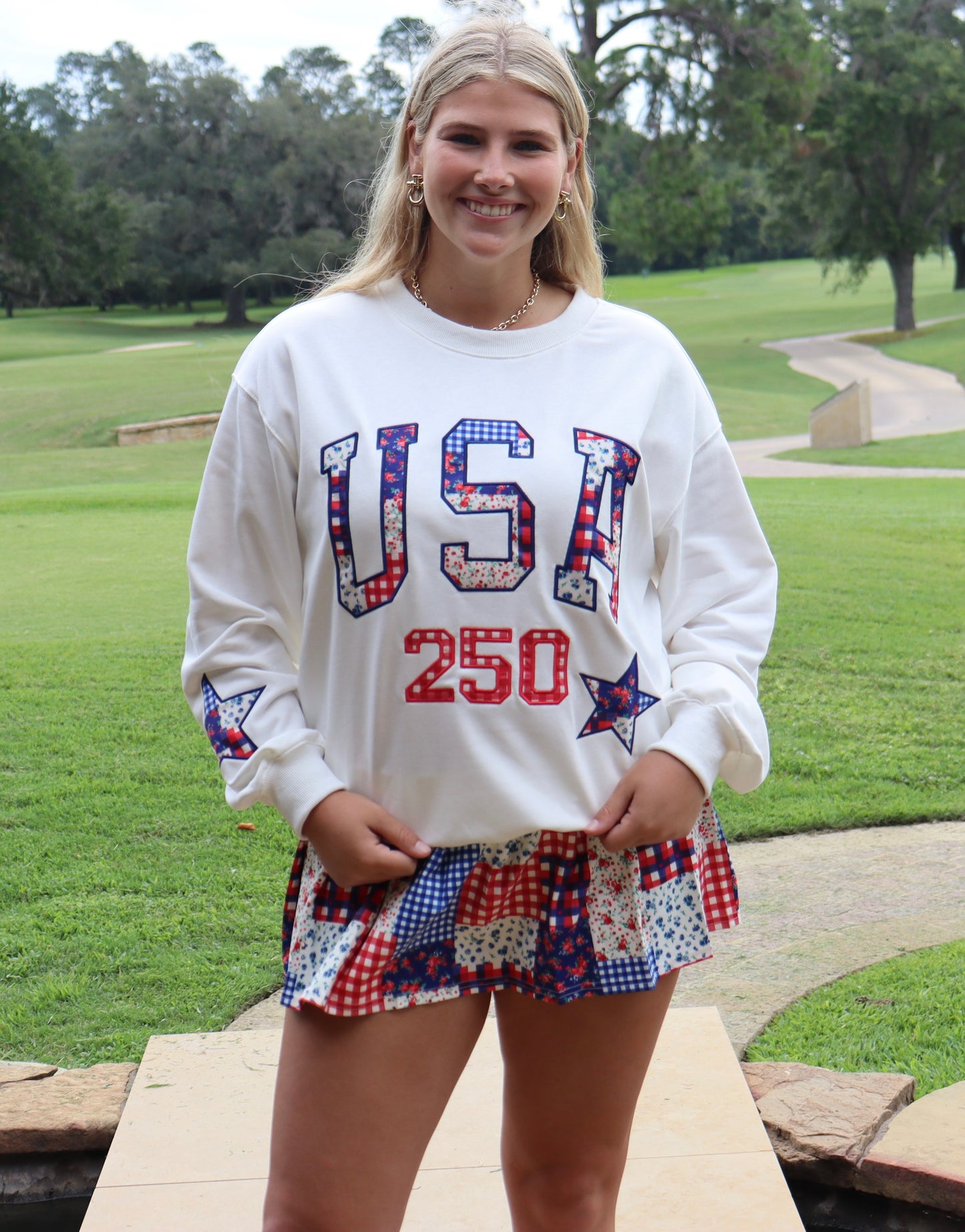 Patchwork Athletic Skort