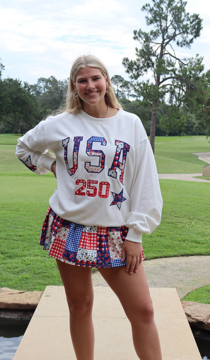 Patchwork Athletic Skort