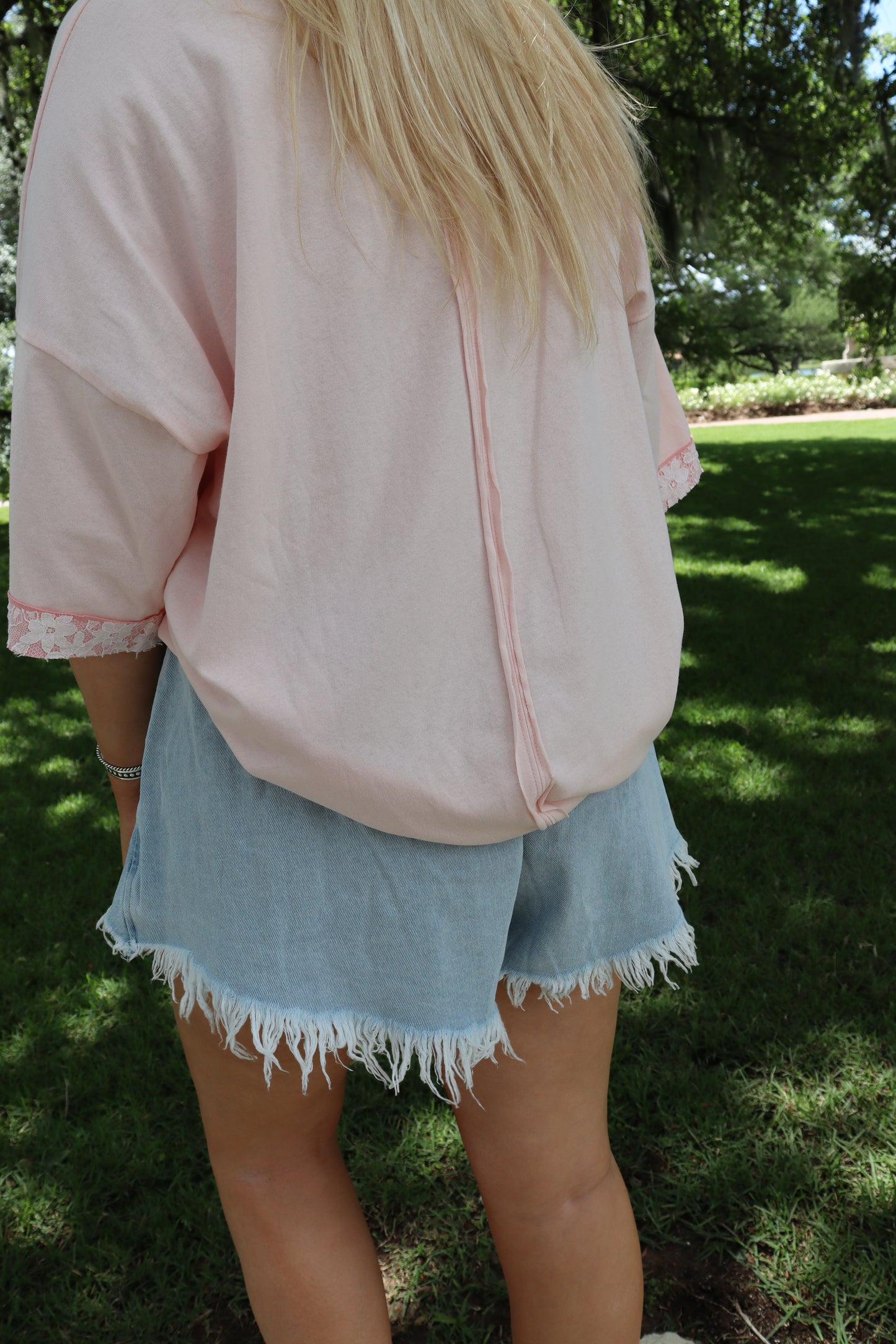 Frayed Denim Skort