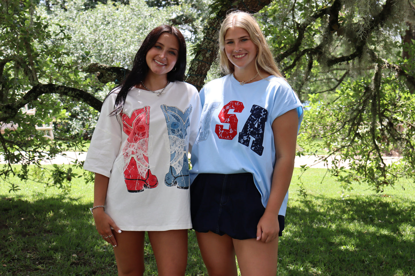 Lace USA Tee