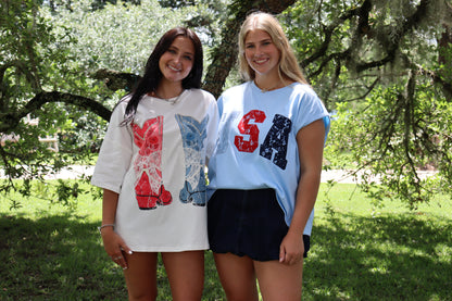 Lace USA Tee