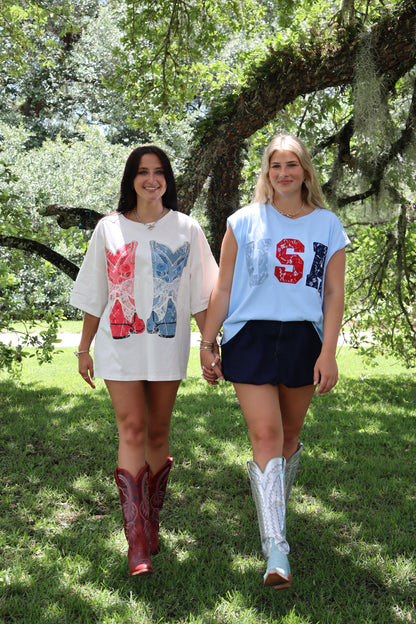 Lace Boots Tee