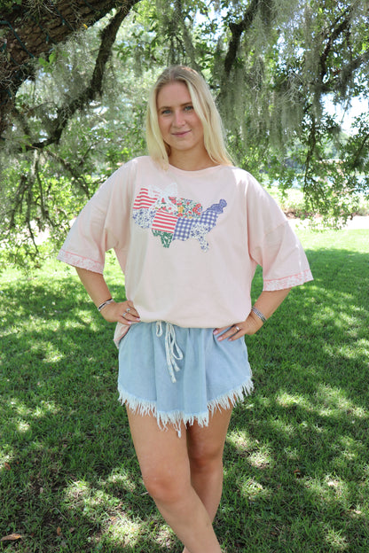 Frayed Denim Skort