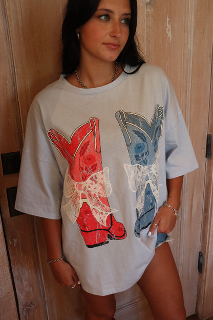 Lace Boots Tee