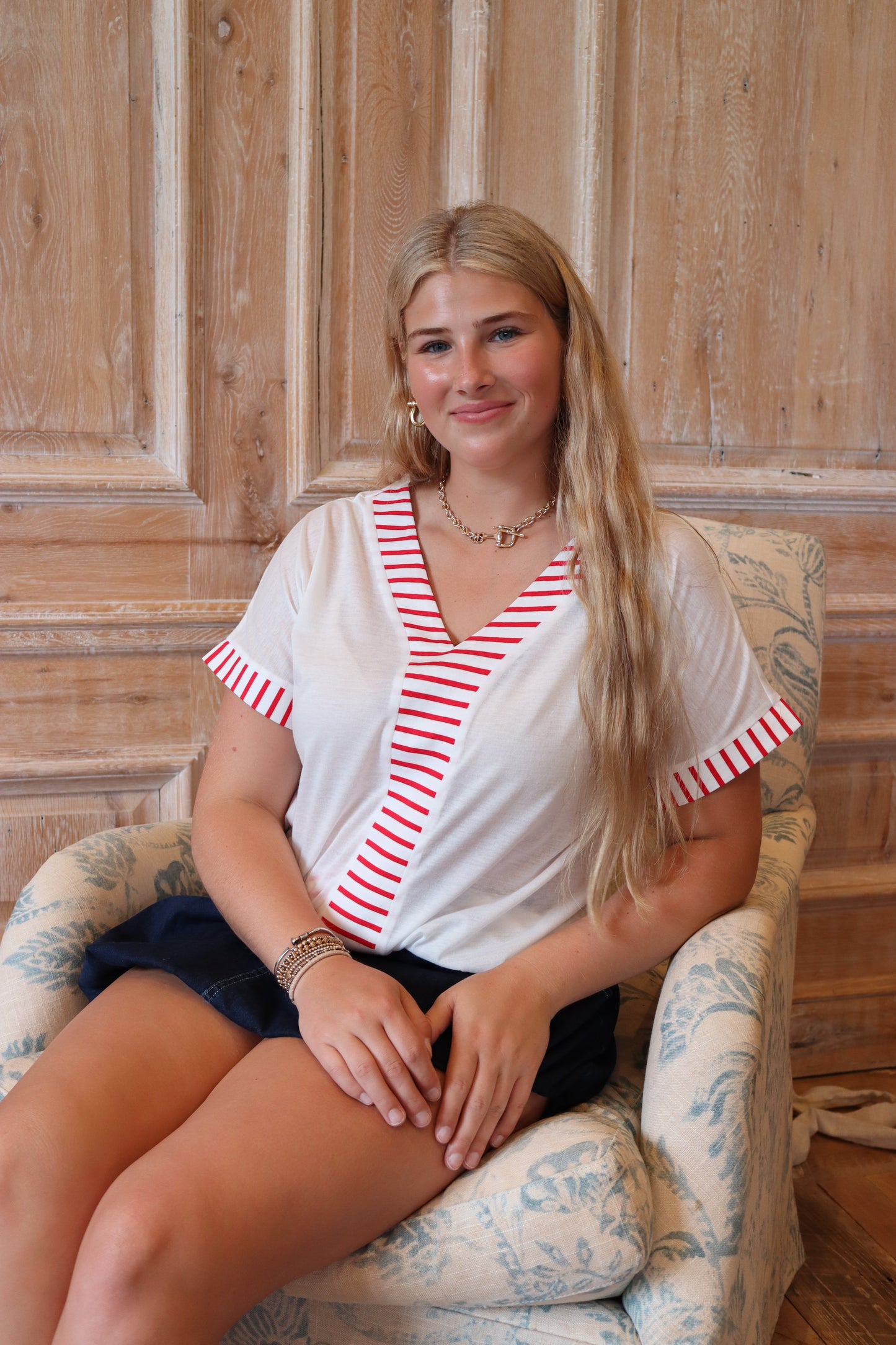 Red Stripe Tee