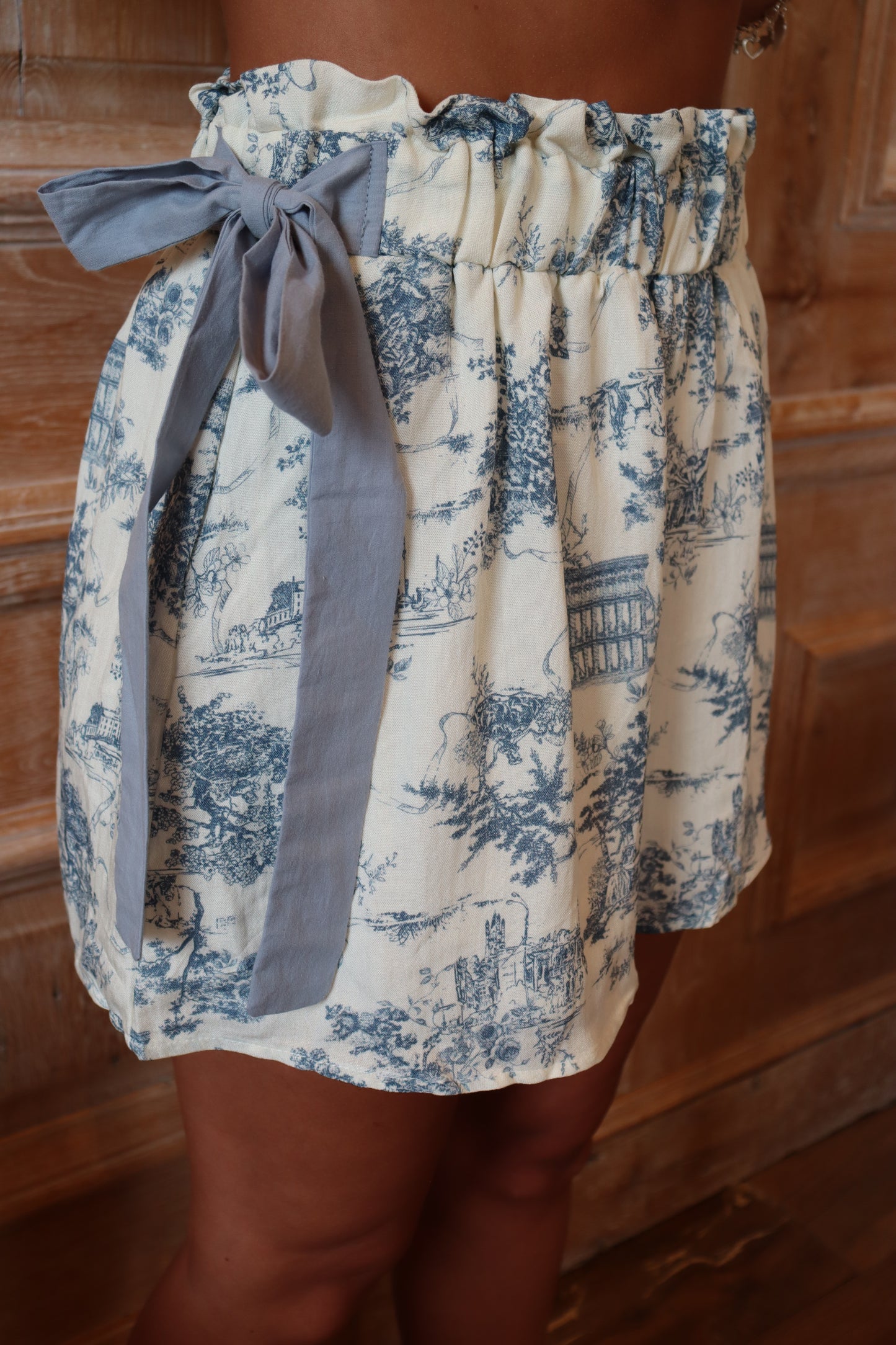 Toile Bow Shorts