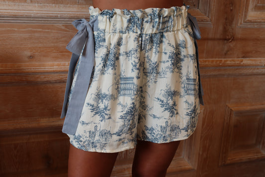 Toile Bow Shorts