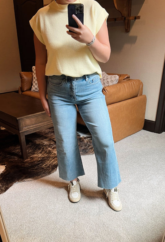 Mica Light Wash Crop Jeans
