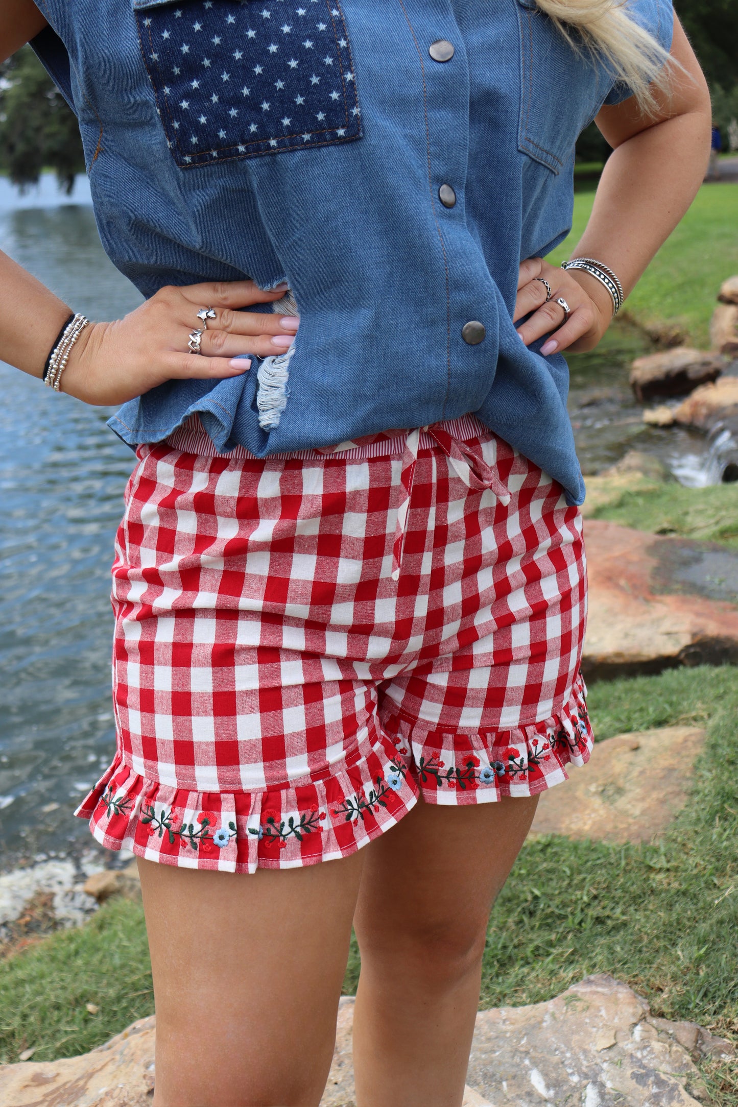 Floral Picnic Ruffle Shorts