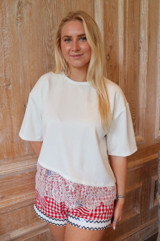 Asymmetrical Lace Top