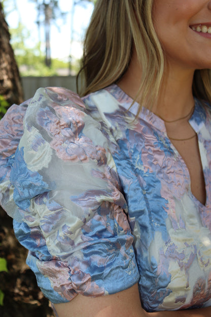 Pastel Puff Sleeve Top