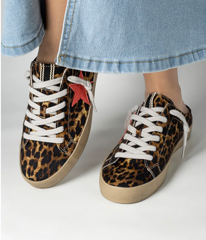Polka Leopard Slip On Tennis